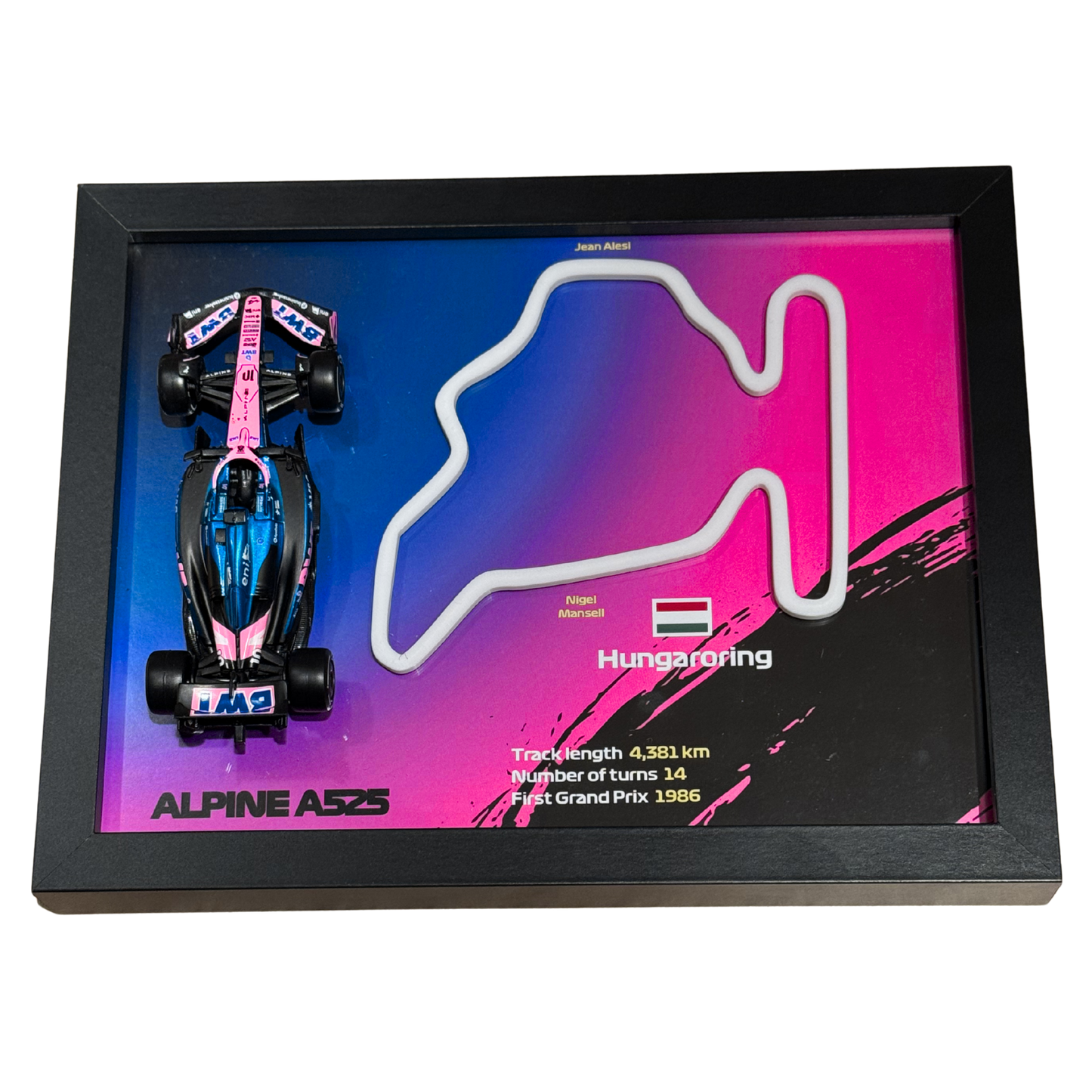 Ramka z Modelem F1 – Twój Zespół i Tor