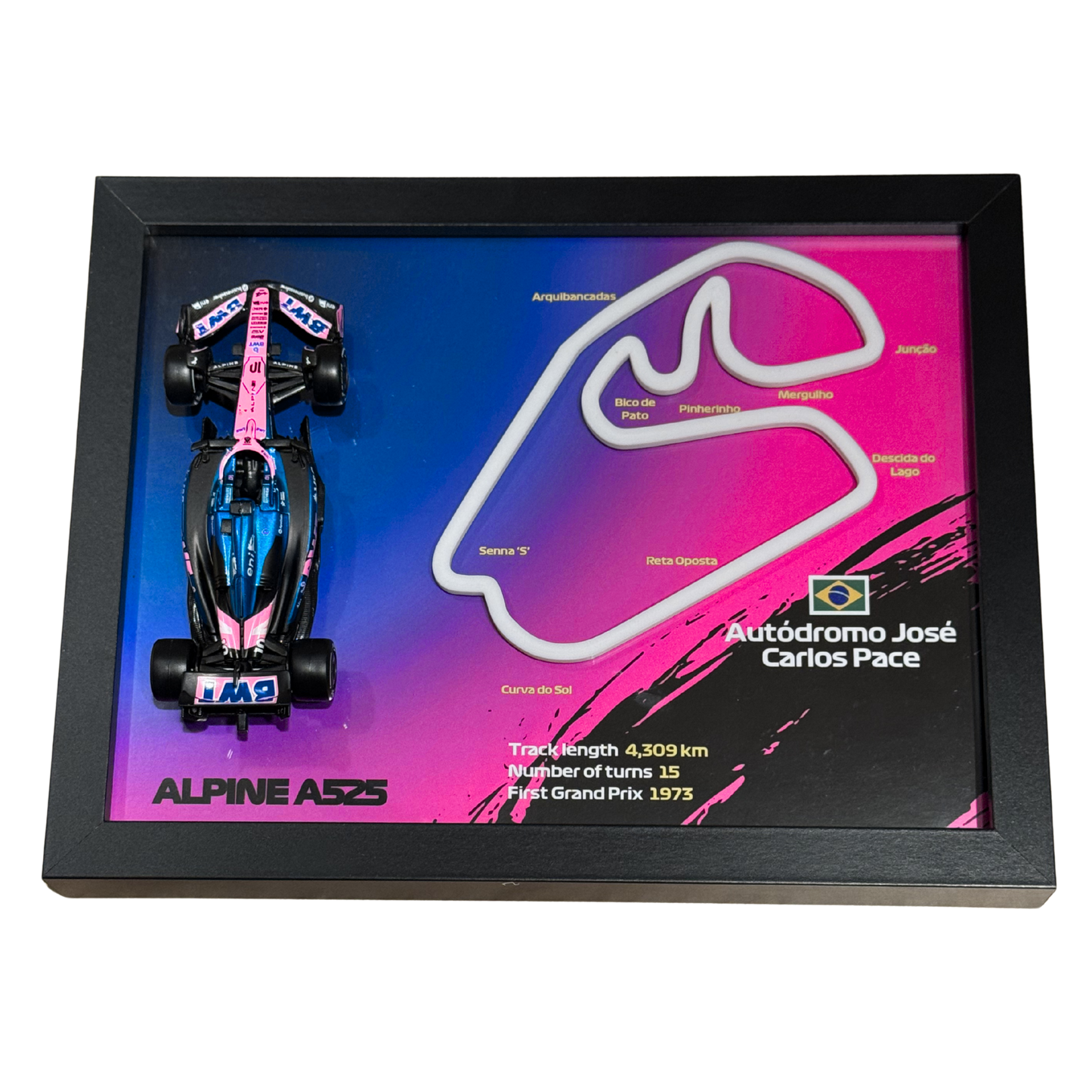 Ramka z Modelem F1 – Twój Zespół i Tor