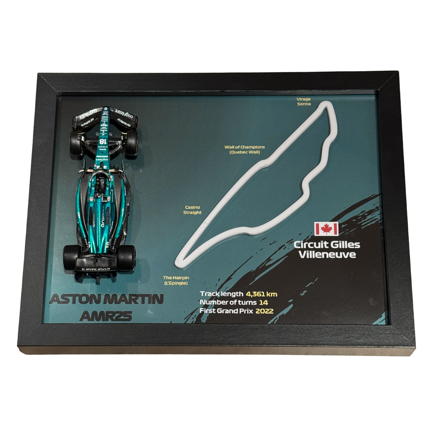 Ramka z Modelem F1 – Twój Zespół i Tor