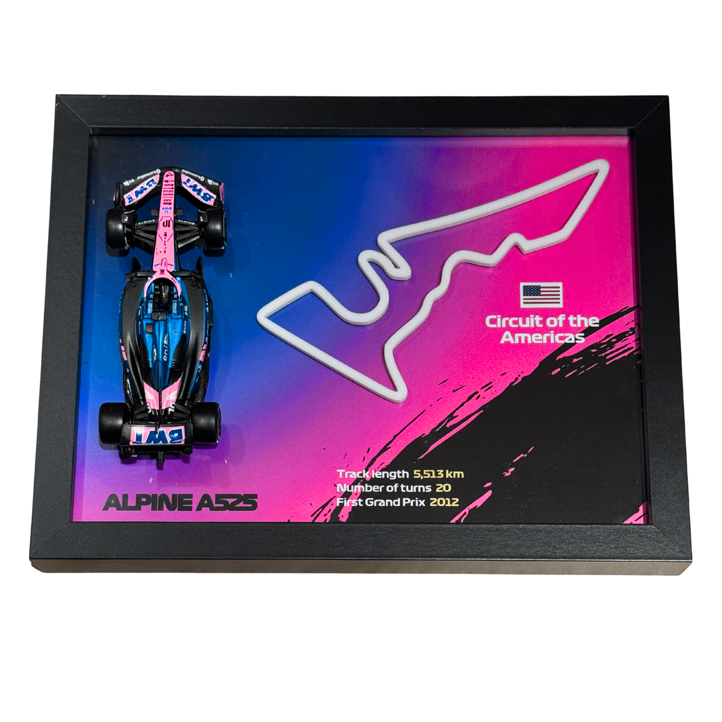 Ramka z Modelem F1 – Twój Zespół i Tor