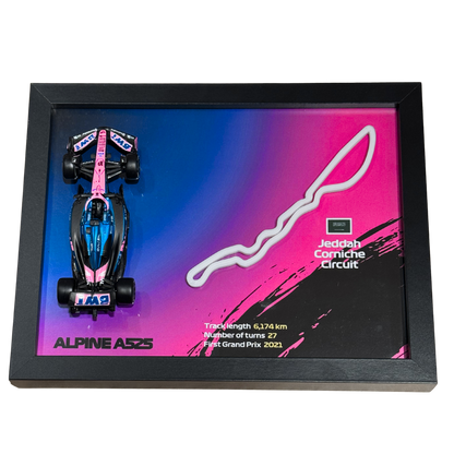 Ramka z Modelem F1 – Twój Zespół i Tor