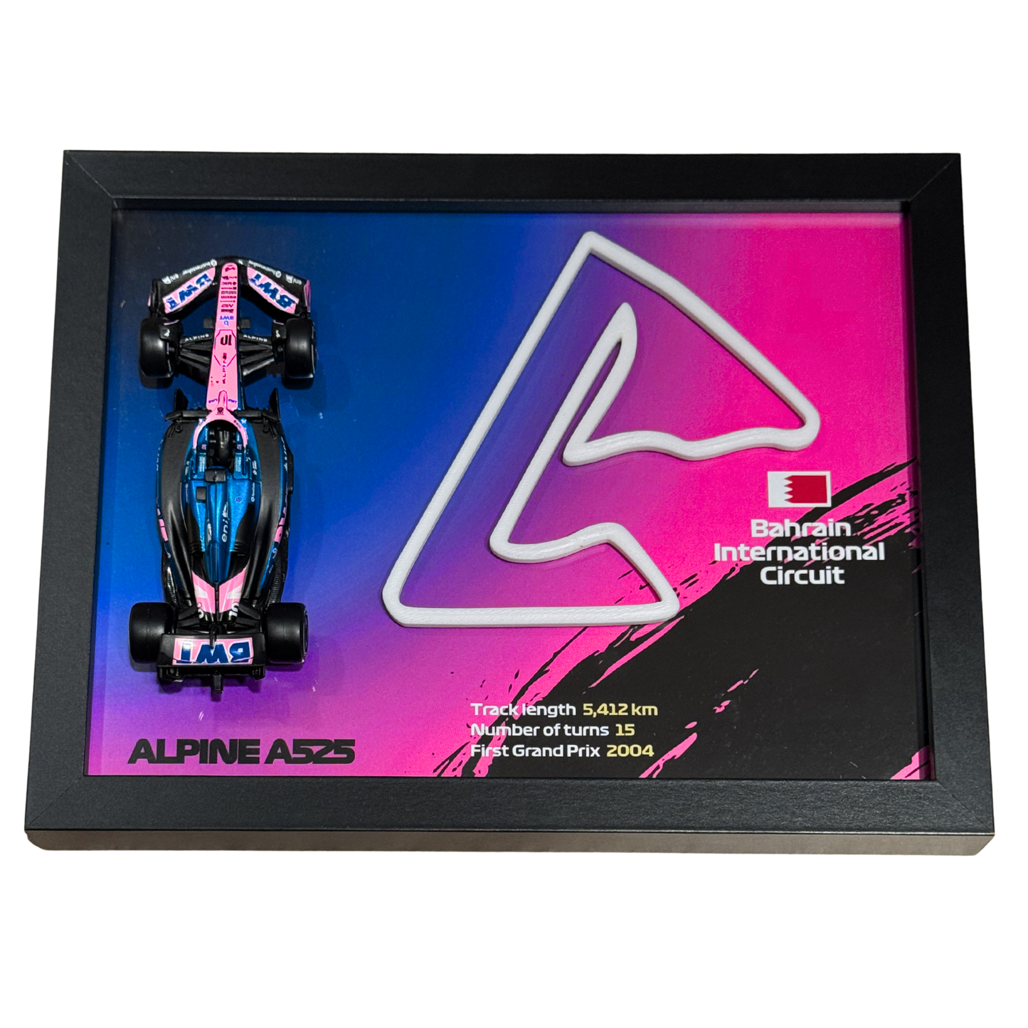 Ramka z Modelem F1 – Twój Zespół i Tor