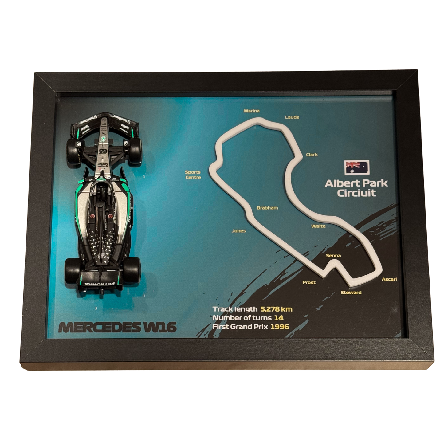 Ramka z Modelem F1 – Twój Zespół i Tor