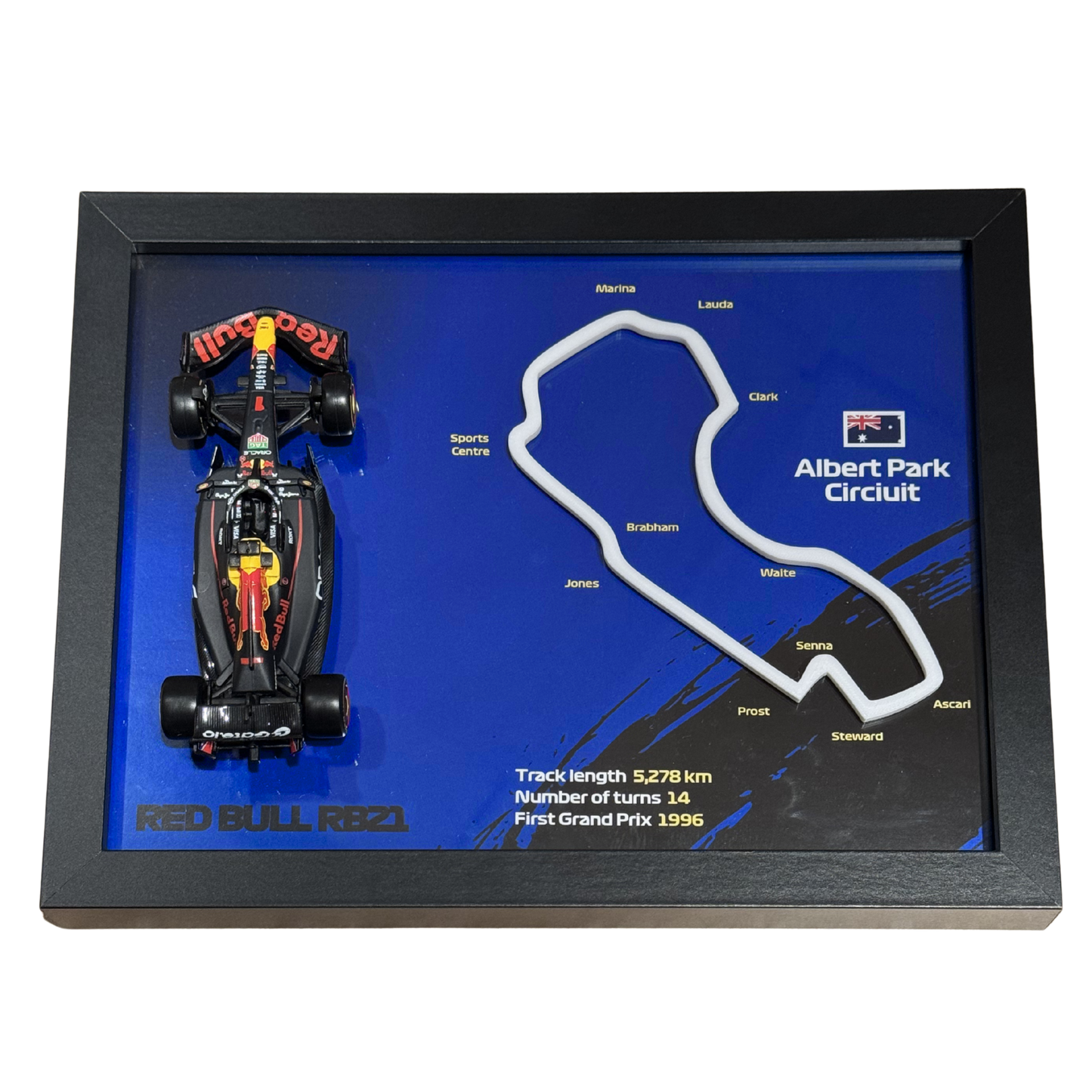 Ramka z Modelem F1 – Twój Zespół i Tor