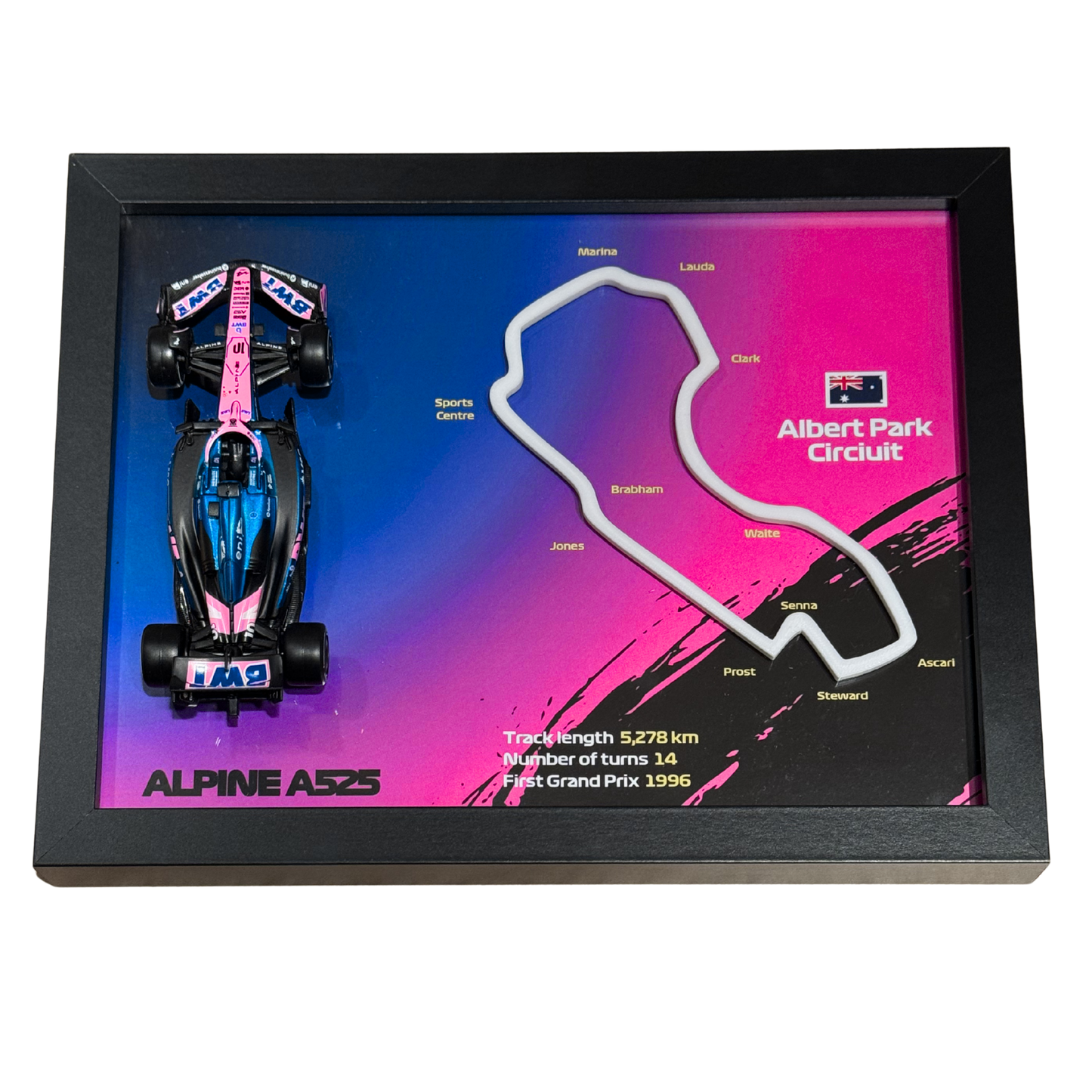 Ramka z Modelem F1 – Twój Zespół i Tor