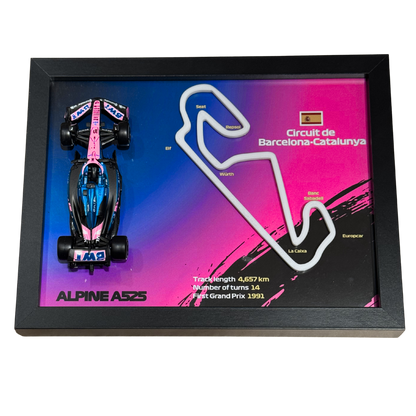 Ramka z Modelem F1 – Twój Zespół i Tor