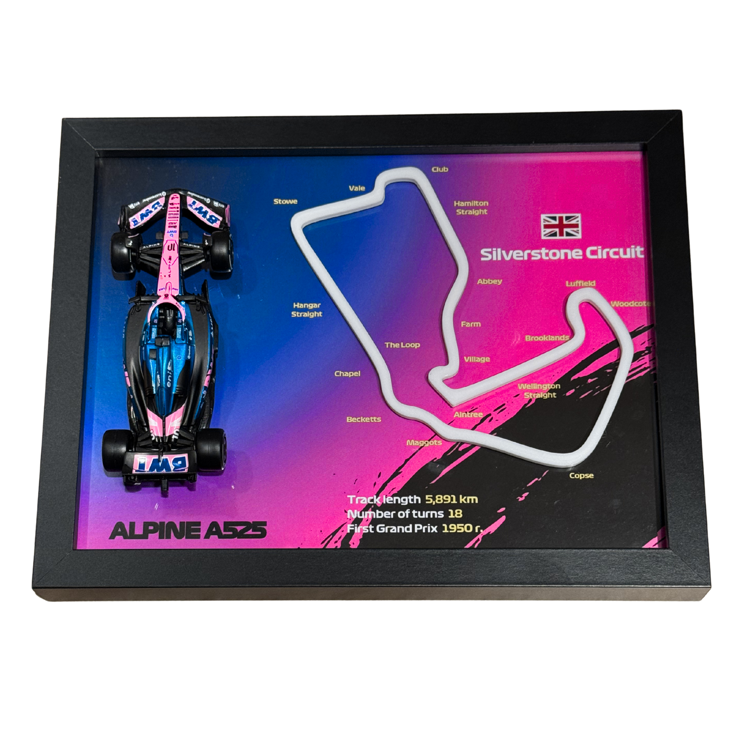 Ramka z Modelem F1 – Twój Zespół i Tor