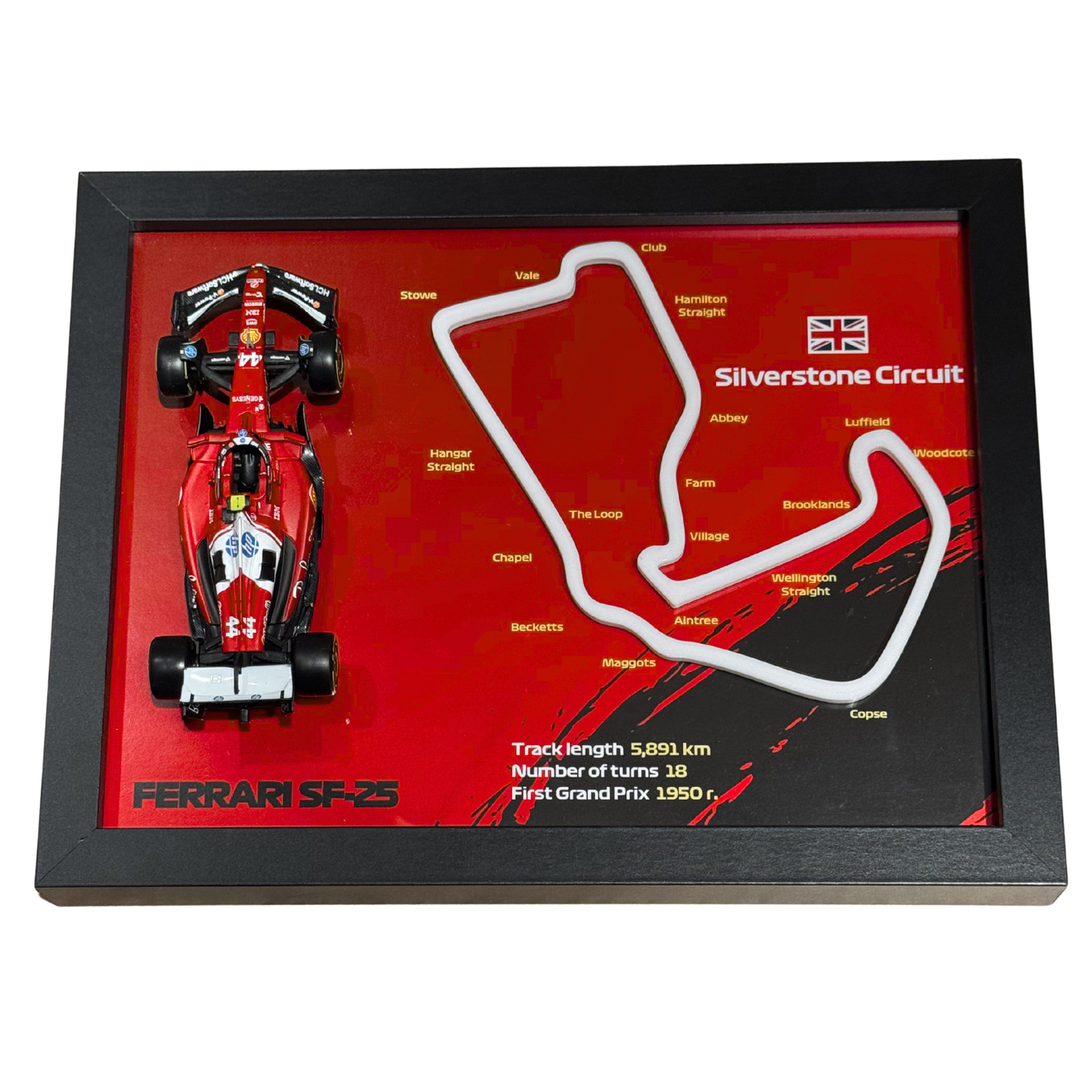 Ramka z Modelem F1 – Twój Zespół i Tor