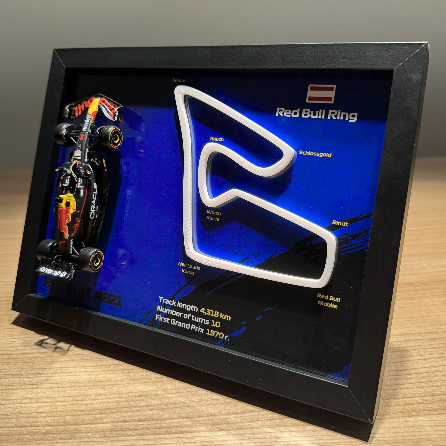 Ramka z bolidem Red Bull - Red Bull Ring