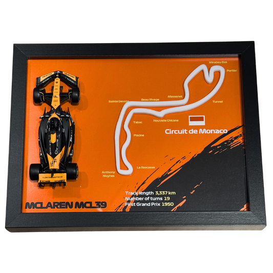 Ramka z bolidem McLaren - Circuit de Monaco