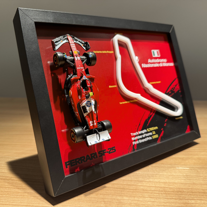 Ramka z bolidem Ferrari - Autodromo Nazionale Monza