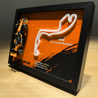 Ramka z bolidem McLaren - Circuit de Monaco