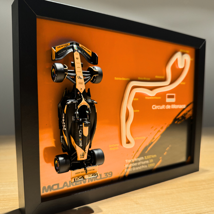 Ramka z bolidem McLaren - Circuit de Monaco