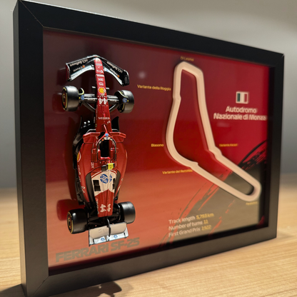 Ramka z bolidem Ferrari - Autodromo Nazionale Monza