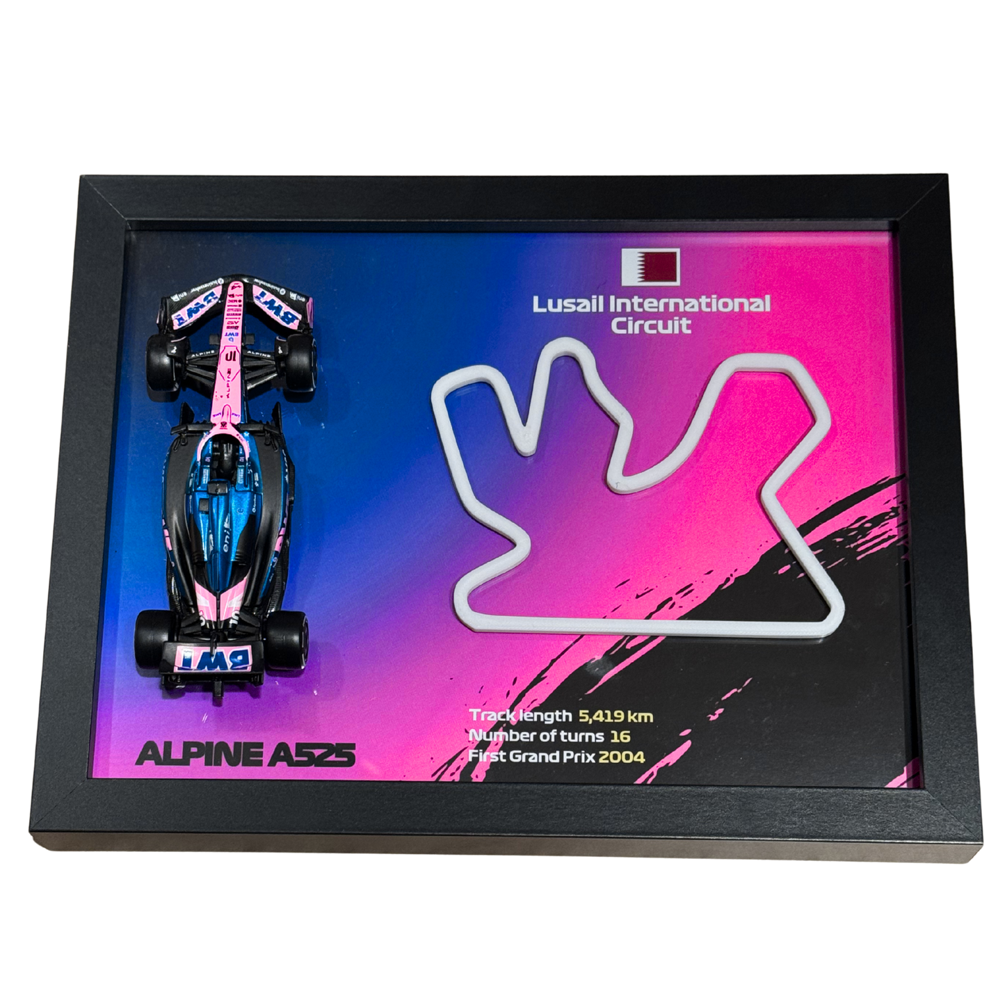 Ramka z Modelem F1 – Twój Zespół i Tor