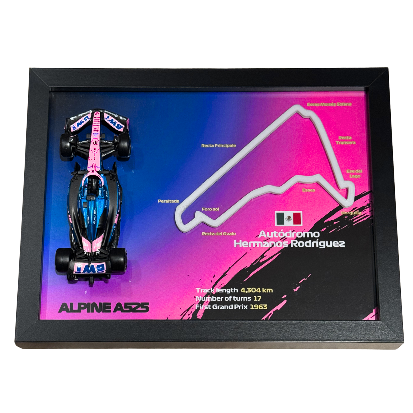 Ramka z Modelem F1 – Twój Zespół i Tor