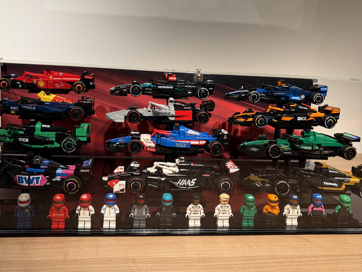 Display case for 12 F1 models