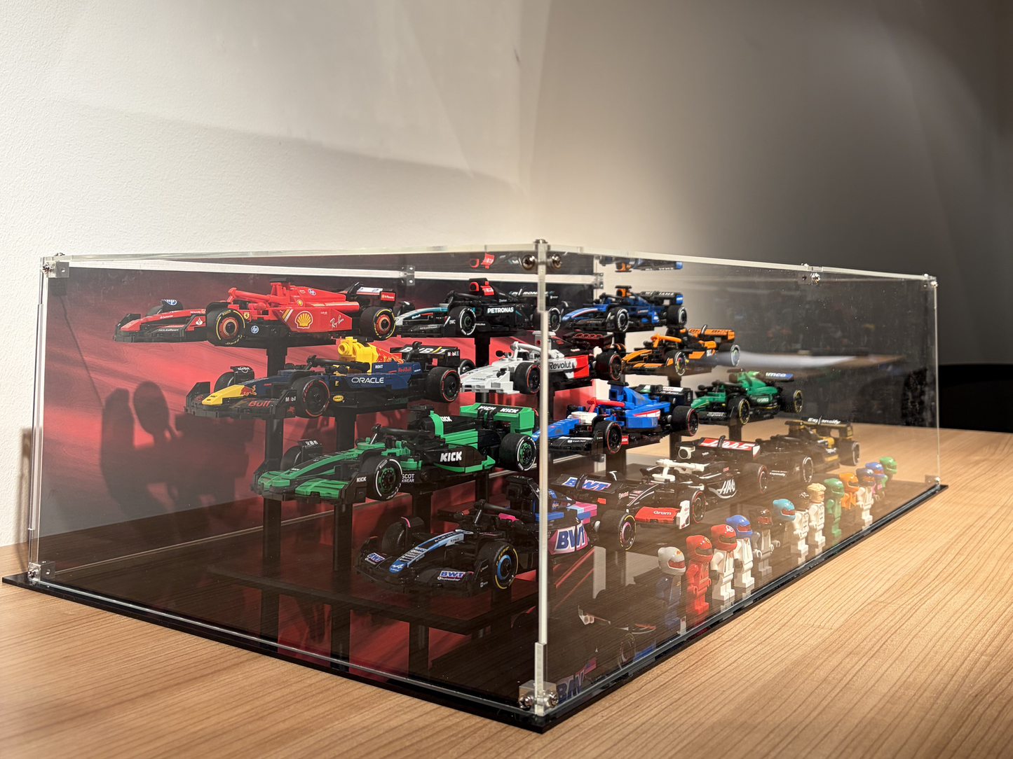 Display case for 12 F1 models