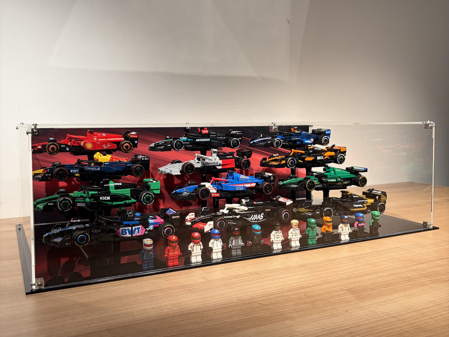 Display case for 12 F1 models