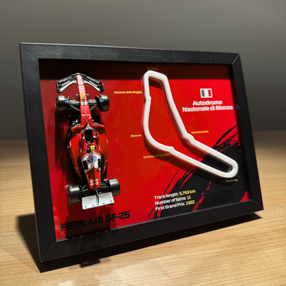 Ramka z bolidem Ferrari - Autodromo Nazionale Monza