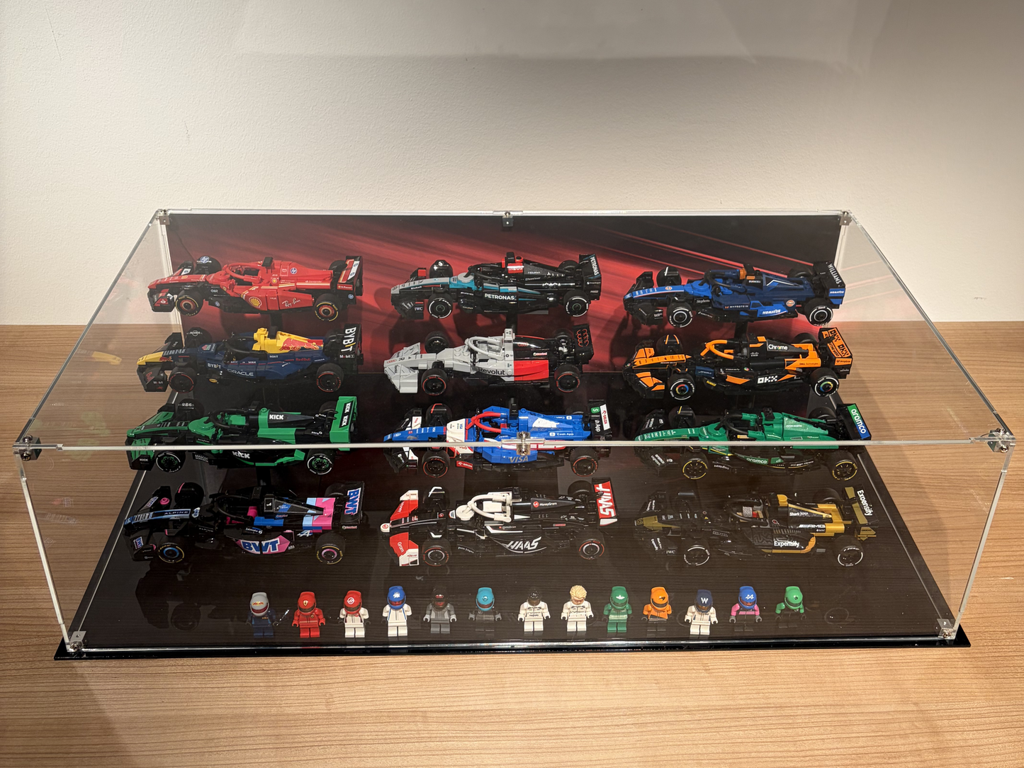 Display case for 12 F1 models