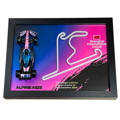 Ramka z Modelem F1 – Twój Zespół i Tor