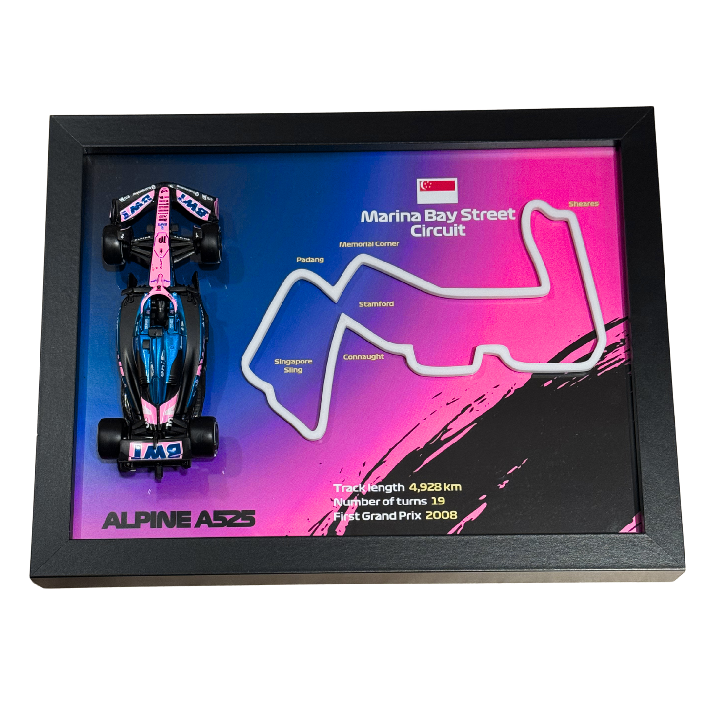 Ramka z Modelem F1 – Twój Zespół i Tor