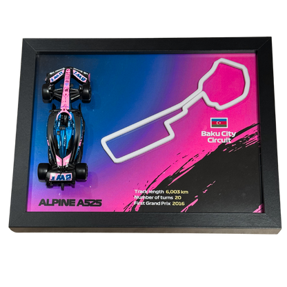 Ramka z Modelem F1 – Twój Zespół i Tor