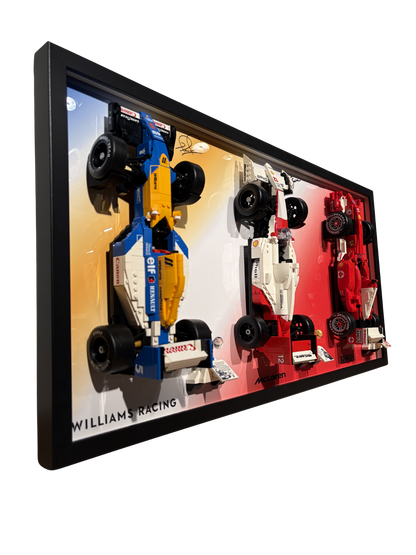 Ramka na historyczne modele LEGO F1 – Williams, Ferrari & McLaren