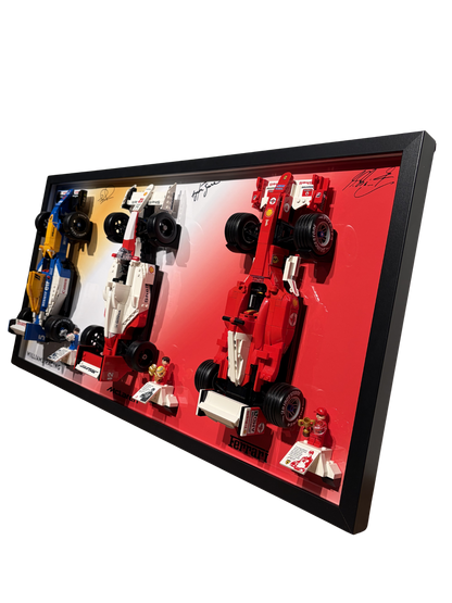 Ramka na historyczne modele LEGO F1 – Williams, Ferrari & McLaren