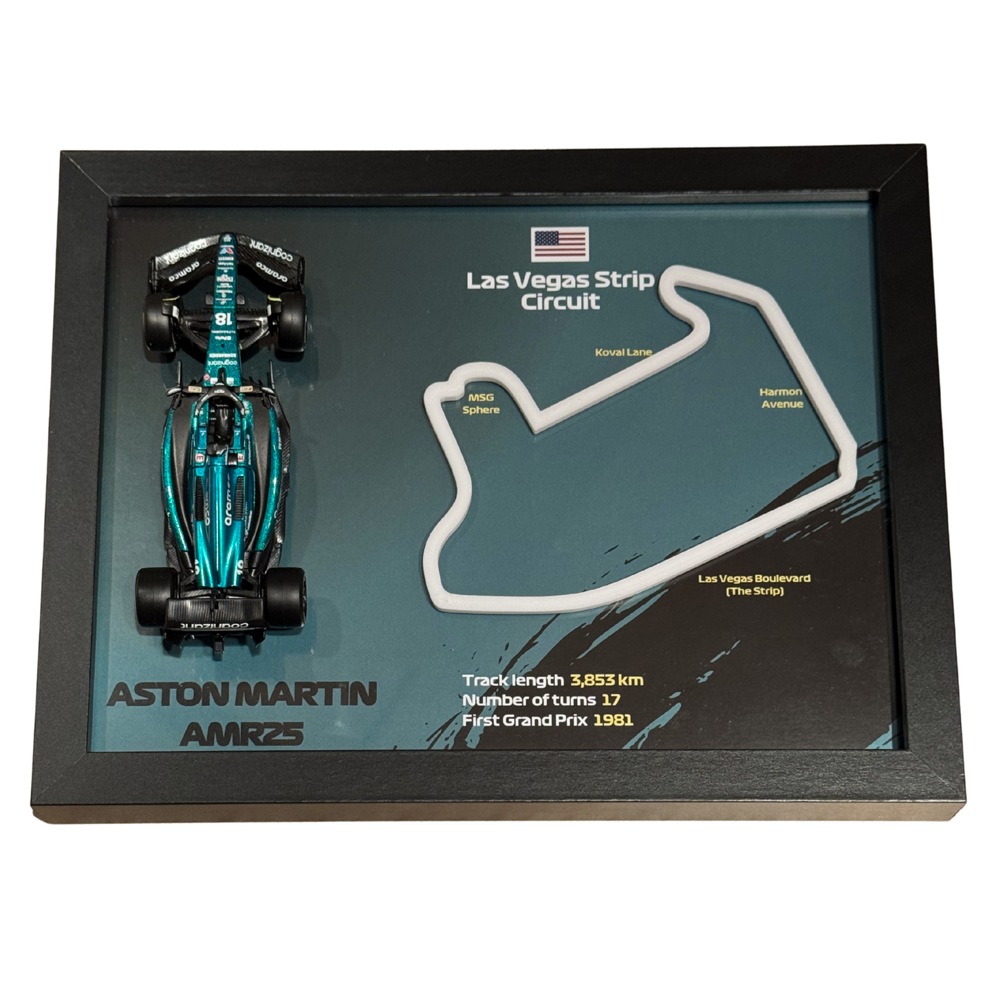 Ramka z Modelem F1 – Twój Zespół i Tor