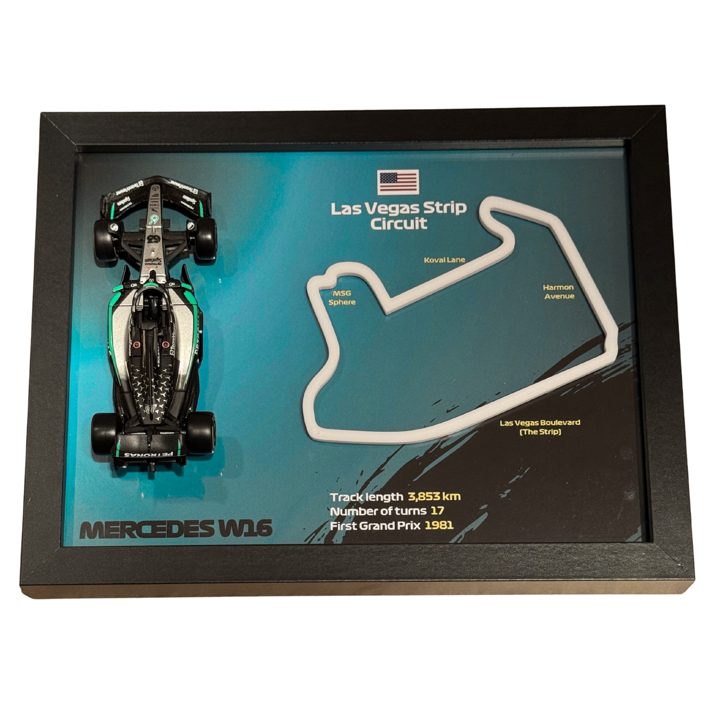 Ramka z Modelem F1 – Twój Zespół i Tor