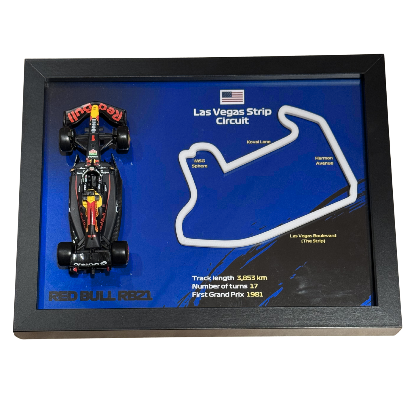 Ramka z Modelem F1 – Twój Zespół i Tor